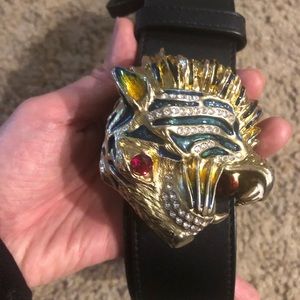 Authentic Gucci Feline Belt 85-34. Sold out Everywhere 2018